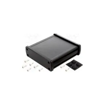 Rozvaděč Kryt univerzální X 113,7mm Y 119mm Z 35,2mm hliník černá