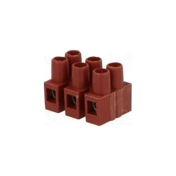 svorka Svorkovnice šroubová svorka 2,5mm2 250V póly 3 svorky 6