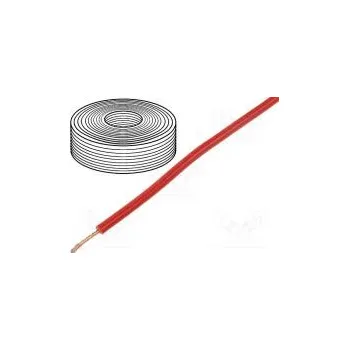 elektrický kabel Vodič licna Cu 1x0,75mm2 PVC červená 250V -20÷80°C 25m