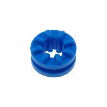 Průchodka Ømont.otv 6,3mm Tl.panelu max.1,6mm modrá H 5,8mm