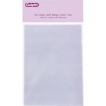 Sáčky celofánové se stříbrnou páskou 10x15cm, 50ks - Culpitt