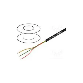 elektrický kabel Vodič sluchátkový lanko 3x0,04mm2 OFC Stínění nestíněný