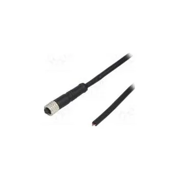 Elektrická zásuvka Konektor M5 zástrčka zásuvka 60V IP67 PIN 4 vodiče 1m 1A