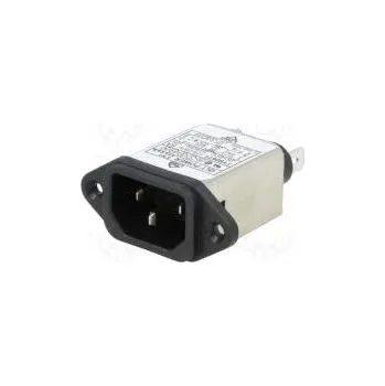 Elektrická zásuvka Konektor napájecí AC zásuvka vidlice 6A 250VAC IEC 60320