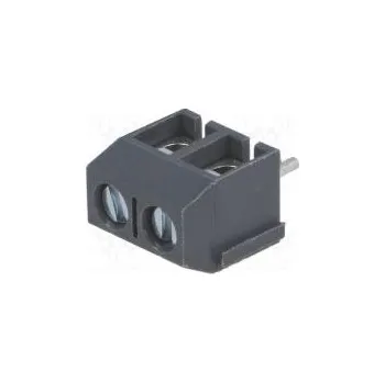 Elektronická součástka Svorkovnice do plošného spoje úhlové 90° 5mm póly 2 na PCB