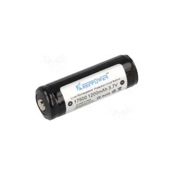 Akum Li-Ion 17500,4/5A 3,7V 1200mAh Ø17x53mm
