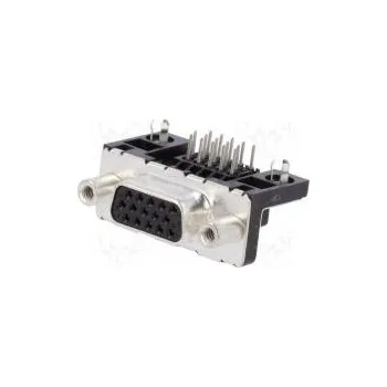 Elektrická zásuvka D-Sub HD PIN 15 zásuvka LD zásuvka Zajištění šroubky THT