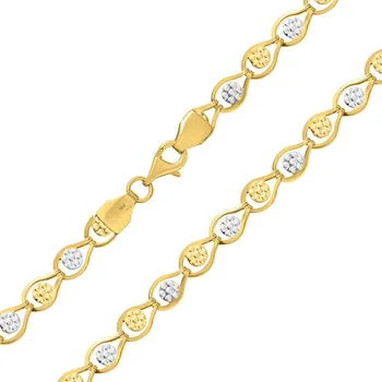 Řetízek Zlatý řetízek Avera ze žlutého a bílého zlata - 5,3 mm FNN1998NGYW