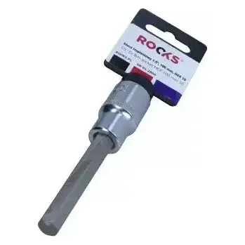 Nářadí pro automobil ROOKS Nástavec 1/2" imbus Hex10 100 mm RKS OK-01.2800