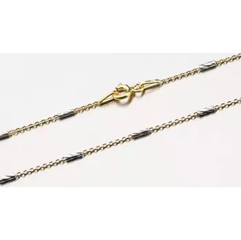 Řetízek Dámský řetízek stříbro 925 zdobený facetami CHRS-TUBE-SLASH-Y/W-030 délka 50 cm