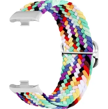 MůjMiBand.cz Nastavitelný nylonový elastický loop řemínek pro Xiaomi Redmi Watch 4 a 5 a Smart Band 8 Pro a 9 Pro Barva: duhová - edice pride