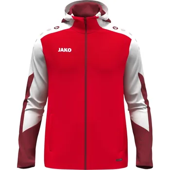 Pánská casual bunda Bunda s kapucí JAKO DYNAMIC červená pánské/dámské Velikost: 4XL