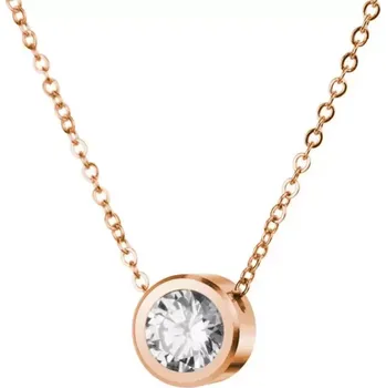 Náhrdelník Dámský náhrdelník ocel zirkonem MNCN15-180-D délka 50 cm