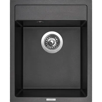 Granitový dřez Sinks CLASSIC 400 Varianta: Sinks CLASSIC 400 Granblack + Elasta nerez/černá