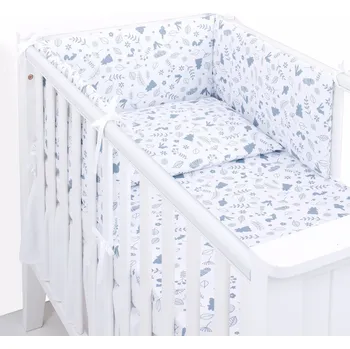 Dětsný nábytek 3-dílná sada Mantinel s povlečením Les - 60/100X135 CM