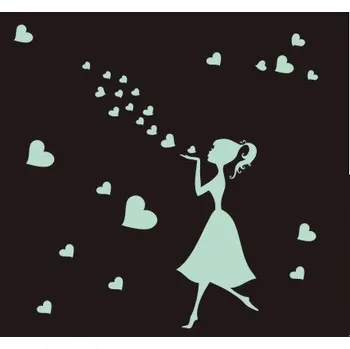 Samolepící dekorace Víla svítící samolepka na zeď