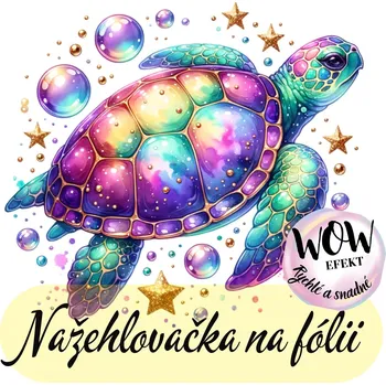 Nažehlovačky na fólii Nažehlovačka na fólii, ŽELVA, 1ks Zvolte VELIKOST motivu ZDE:: Menší