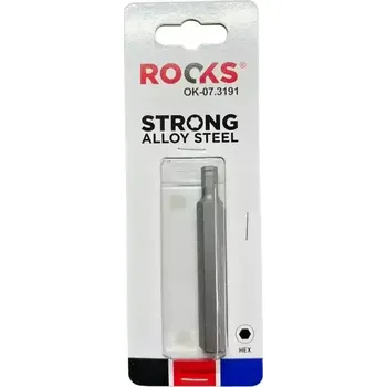 Nářadí pro automobil ROOKS Bit 10 mm 3/8" Hex6 75 mm RKS OK-07.3191