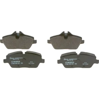 Brzdová destička Sada brzdových destiček, kotoučová brzda BOSCH 0 986 495 251