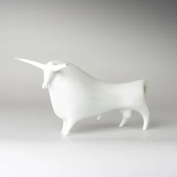 Sada nádobí VELKÝ BÝK 33,5 x 10,5 x 24,5 cm BÍLÝ Český porcelán Dubí