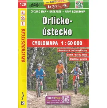 Orlickoústecko 1:60 000 - cyklomapa Shocart číslo 129 - ShoCart