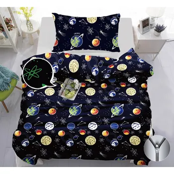 Povlečení Bavlněné povlečení Funny Space svítící