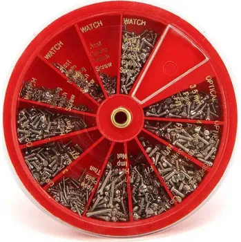Nýt Velká sada šroubků do hodinek, 1000 ks (TrueTech)