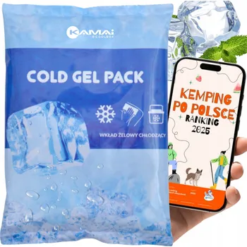 Chladicí gelová vložka Kamai 480 g, modrá, do turistických chladniček