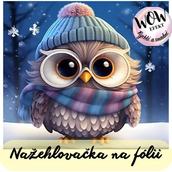 Nažehlovačky na fólii Nažehlovačka na fólii, SOVA, 12,4x13,8 cm /ks