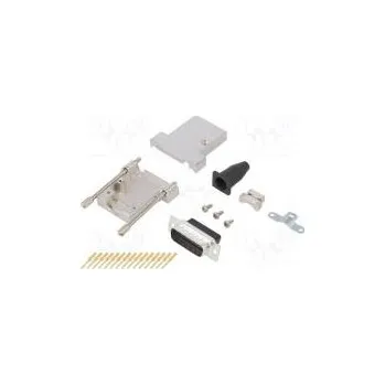 Elektrická zásuvka D-Sub PIN 15 zástrčka vidlice stíněný,lisované kontakty