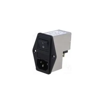 Elektrická zásuvka Konektor napájecí AC zásuvka vidlice 6A 250VAC IEC 60320