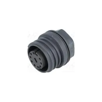 Elektrická zásuvka Konektor kulatý zásuvka zásuvka PIN 10 EXPlora niklovaný