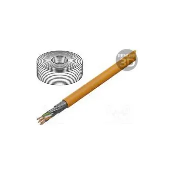 Síťový kabel Vodič S/FTP 7 drát 4x2x23AWG LSZH oranžová 100m Økab 7,2mm