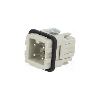 Síťový konektor Konektor HDC vidlice CK/MK PIN 4 3+PE velikost 21.21 10A