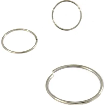 Materiál na výrobu šperku Kroužky 35x2mm 304 - 50Ks - Nerez SL / 50Ks