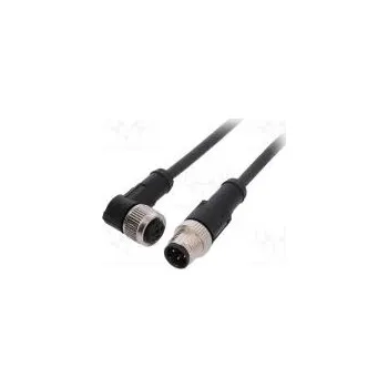 Připojovací kabel M12 PIN 4 1m zástrčka 250VAC 4A -25÷80°C