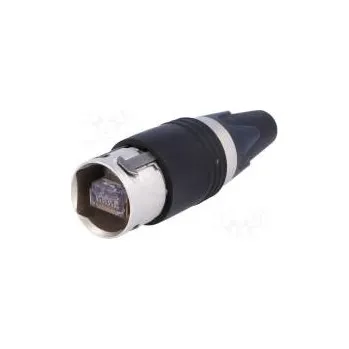 Elektrický konektor Zástrčka RJ45 PIN 8 Kat 6 stíněný zlacený 5,5÷6,5mm na kabel