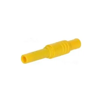 Krokosvorka Zásuvka banánek 4mm 24A 1kVDC žlutá přišroubováním