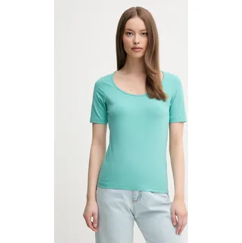 Pánská móda Tričko United Colors of Benetton 3FJHD401P tyrkysová 66X, vel. S