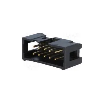 Elektroinstalační materiál Zásuvka IDC vidlice PIN 10 přímý THT zlacený 2A 2,54mm