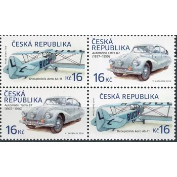 Poštovní známka Česká pošta (2016) Pof. 903 - 904 ** (4-bl) - Česká republika - Historické dopravní (8)