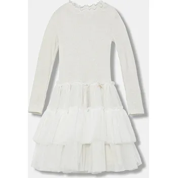 Dívčí šaty Dívčí šaty Jamiks SOLKA SOLKA.Sukienka.JZI222.G bílá 00X, vel. 104