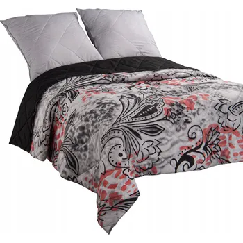 Prostěradlo Narzuta Polskie Tkaniny z mikrovlákna 160 cm x 220 cm černý