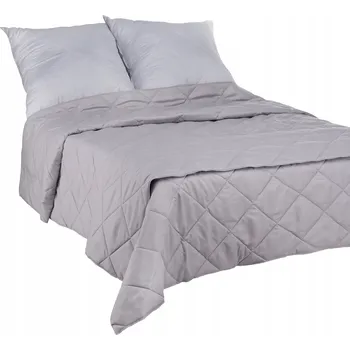 Prostěradlo Narzuta Polskie Tkaniny mikrovlákno 140 cm x 220 cm šedý