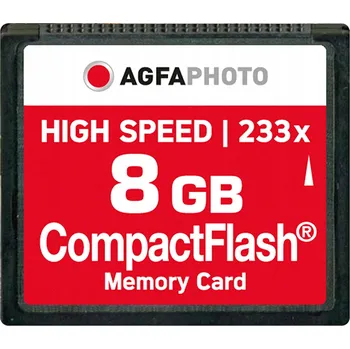 Paměťová karta Paměťová karta CompactFlash AgfaPhoto 368417 8 GB