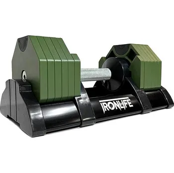 IRONLIFE Nastavitelné činky 2 - 20 kg, hexa army, pár