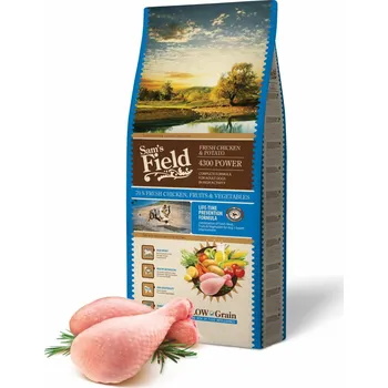 Krmivo pro psa Sam's Field Low Grain 4300 Power Chicken & Potato 13 kg