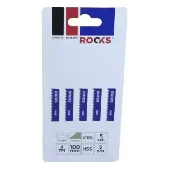 Nářadí pro automobil ROOKS Sada pilových listů do přímočaré pily HSS typ T na ocel a kompozit 8 TPI mm 5 ks RKS OK-03.4505