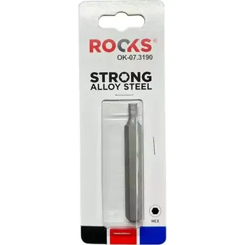 Nářadí pro automobil ROOKS Bit 10 mm 3/8" Hex5 75 mm RKS OK-07.3190