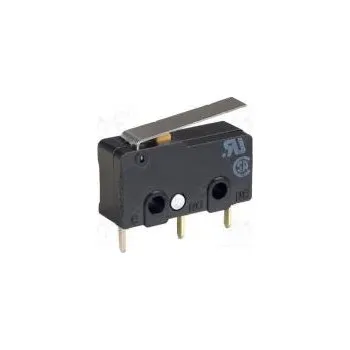 vypínač Mikrospínač SNAP ACTION s páčkou SPDT 5A/125VAC ON-(ON) IP40